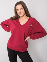 Sieviešu džemperis bez kapuces, sarkans cena un informācija | Jakas sievietēm | 220.lv