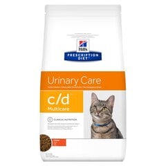 Hill's PRESCRIPTION DIET c/d Multicare Feline sausā kaķu barība ar vistu, 0,4 kg cena un informācija | Sausā barība kaķiem | 220.lv