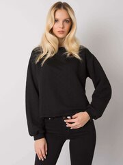 Sieviešu džemperis bez kapuces, melns cena un informācija | Jakas sievietēm | 220.lv