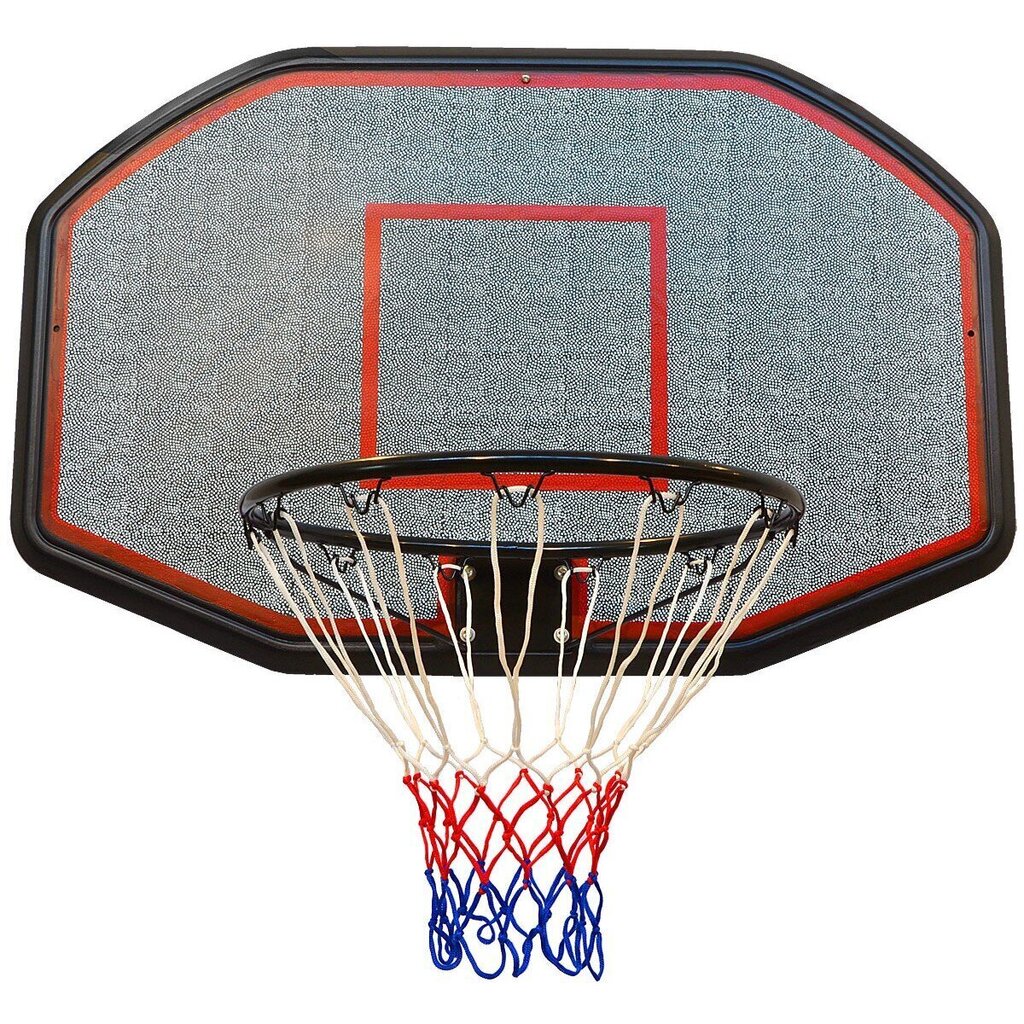 Basketbola vairogs ar tīklu Enero, 109 x 71 cm, 45 cm цена и информация | Basketbola grozi | 220.lv