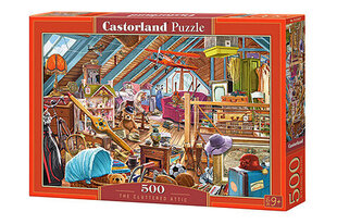 Castorland puzle The Cluttered Attic 500 det cena un informācija | Puzles, 3D puzles | 220.lv