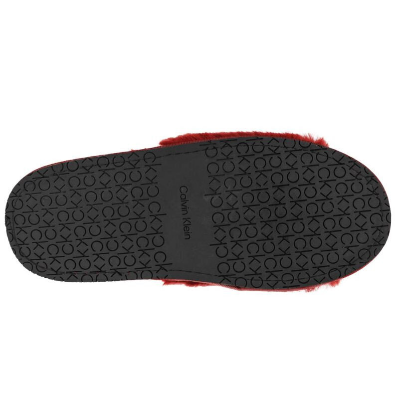 Čības sievietēm Calvin Klein Slipper Sandal Fur W HW0HW00634-XB8, sarkanas цена и информация | Iešļūcenes, čības sievietēm | 220.lv