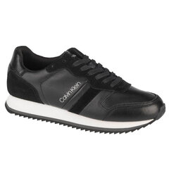 Sporta apavi vīriešiem Calvin Klein Low Top Lace Up Lth M HM0HM00287-BAX, melni cena un informācija | Sporta apavi vīriešiem | 220.lv