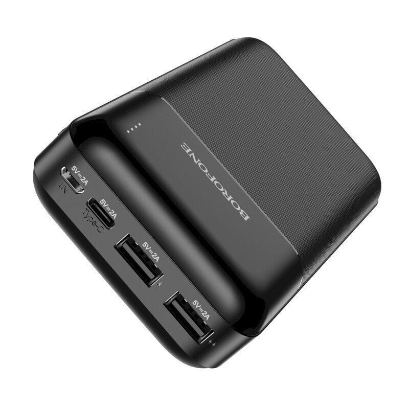 Borofone BJ16A Cube power banka 20000 mAh / 2 x USB melna цена и информация | Lādētāji-akumulatori (Power bank) | 220.lv