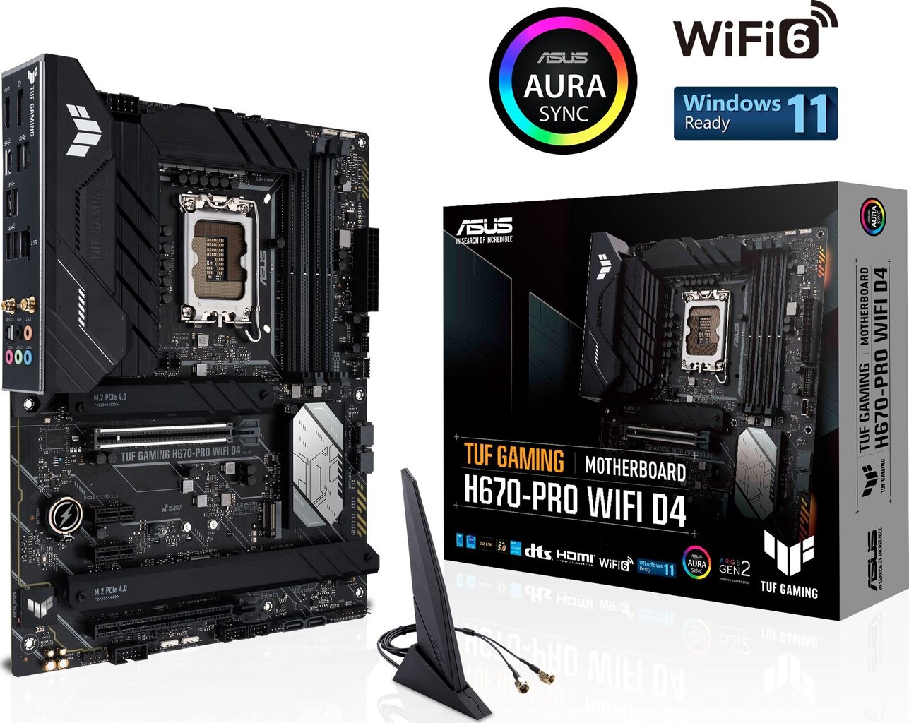 Asus Tuf Gaming H670-Pro Wifi D4 cena un informācija | Mātesplates | 220.lv