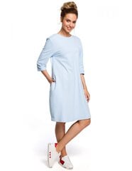 Платье с вырезом на спине M417, синее цена и информация | Платья | 220.lv