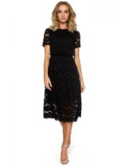Кружевное платье миди M405, черное цена и информация | Платья | 220.lv
