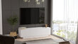 TV galdiņš Kalune Design FN1, balts cena un informācija | TV galdiņi | 220.lv