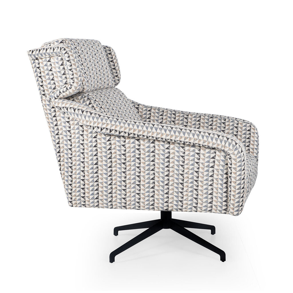 Krēsls Kalune Design Slate, balts/daudzkrāsains cena un informācija | Atpūtas krēsli | 220.lv