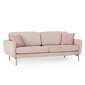 Trīsvietīgs dīvāns Kalune Design Mint, rozā cena un informācija | Dīvāni | 220.lv