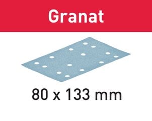 Smilšapapīra loksnes Granat 497122 STF 80x133 P180 GR/100 Festool cena un informācija | Slīpmašīnas | 220.lv