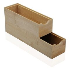 Коробка универсальная, бамбук (7,8 х 6,4 х 23 см) цена и информация | Ящики для вещей | 220.lv
