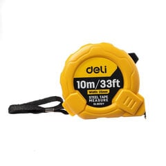 Рулетка Deli Tools EDL9010Y, 10 м/ 25 мм цена и информация | Механические инструменты | 220.lv