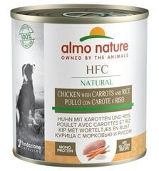 Almo Nature HFC Natural, для собак, курица с морковью и рисом, 280г. цена и информация | Консервы для собак | 220.lv