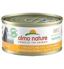 Almo Nature HFC Natural, kaķiem, vistas krūtiņa, 70g. cena un informācija | Konservi kaķiem | 220.lv