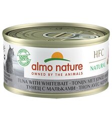 Almo Nature HFC Natural, kaķiem ,tuncis ar mailītēm, 70g. cena un informācija | Konservi kaķiem | 220.lv