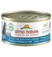 Almo Nature HFC Natural, kaķiem, tuncis, vista un siers, 70g. cena un informācija | Konservi kaķiem | 220.lv