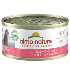 Almo Nature HFC Jelly, kaķiem, lasis želejā, 70g. cena un informācija | Konservi kaķiem | 220.lv