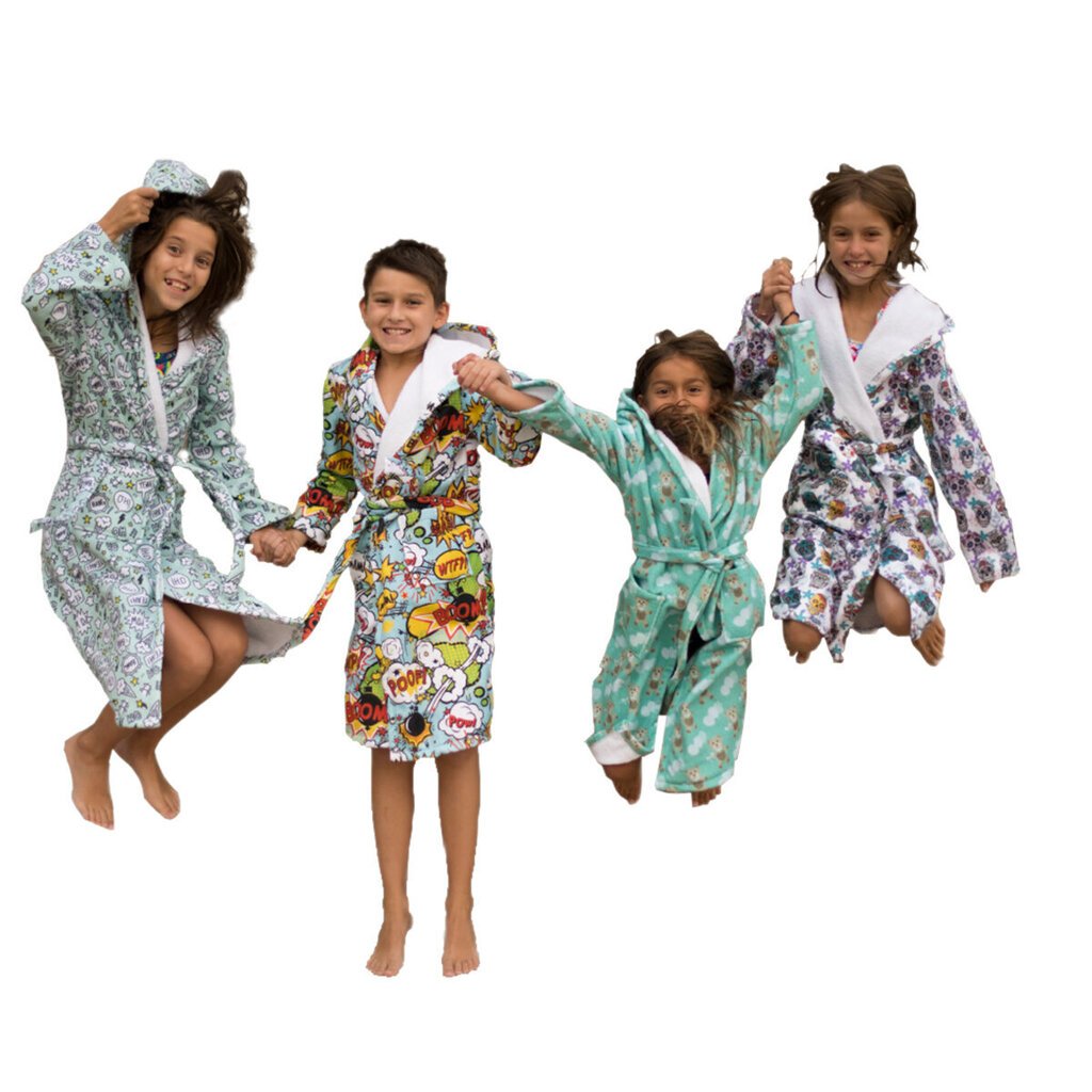 Bērnu kokvilnas halāts - Feja, CHBA003 cena un informācija | Halāti, naktskrekli, pidžamas meitenēm | 220.lv