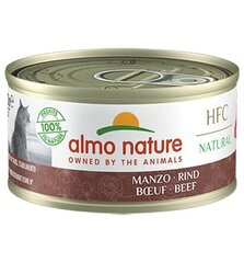 Almo Nature HFC Natural, kaķiem, liellopa gaļa, 70g. cena un informācija | Konservi kaķiem | 220.lv