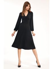 Классическое черное платье миди - S194 цена и информация | Платья | 220.lv
