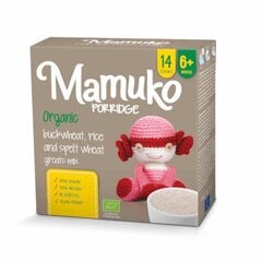 MAMUKO BIO griķu, rīsu, speltas kviešu putra, 240 g цена и информация | Каши | 220.lv