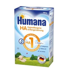 Humana HA 1, 500 g cena un informācija | Piena maisījumi (0-6 mēn.) | 220.lv