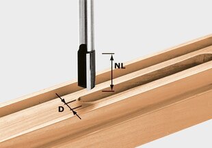 Фреза пазовая Festool, HW S12 D30/35, 491096 цена и информация | Фрезы | 220.lv