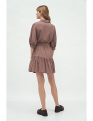 Платье из вискозы с оборкой из мокко - S179 цена и информация | Платья | 220.lv