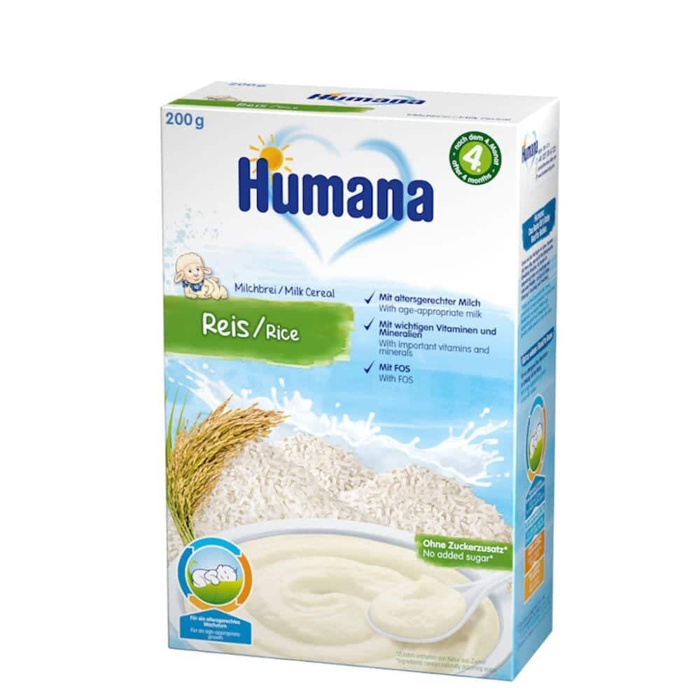Humana Rīsu piena putra, 200 g цена и информация | Putras | 220.lv