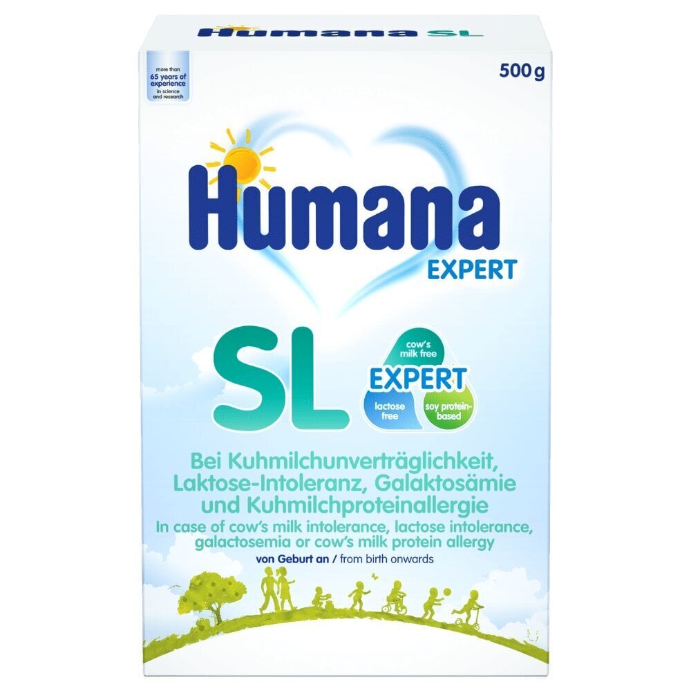 Humana SL Expert, 500 g цена и информация | Piena maisījumi (0-6 mēn.) | 220.lv