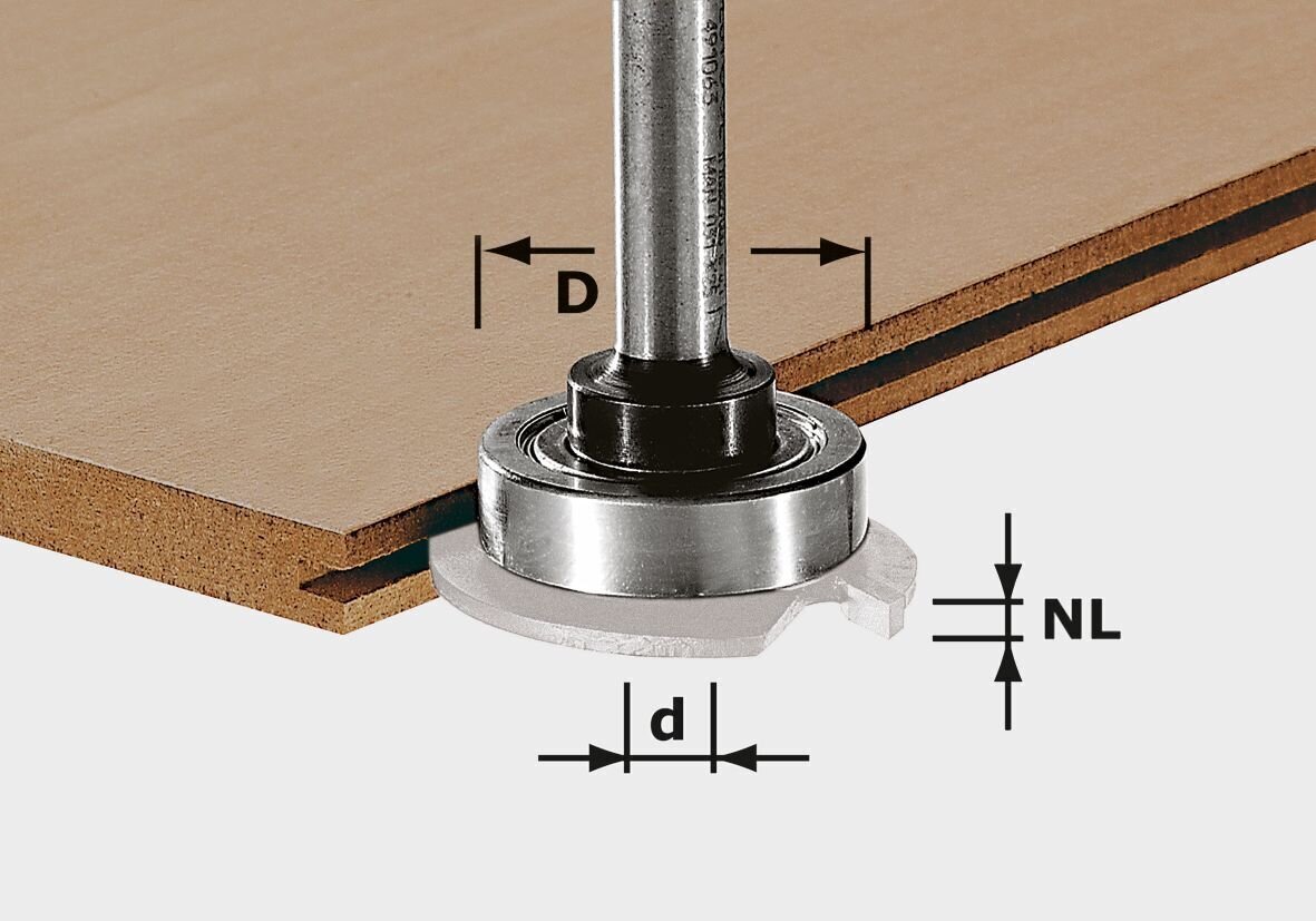 Frēzes vārpsta 499804 S8 1,5-5 KL28 Festool cena un informācija | Frēzes | 220.lv