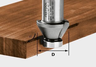 Gropes frēze 490090 HW 45°-OFK 500 Festool cena un informācija | Frēzes | 220.lv