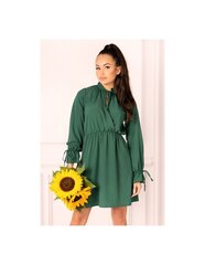 Темно-зеленое платье Mirava цена и информация | Платья | 220.lv