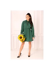 Темно-зеленое платье Mirava цена и информация | Платья | 220.lv