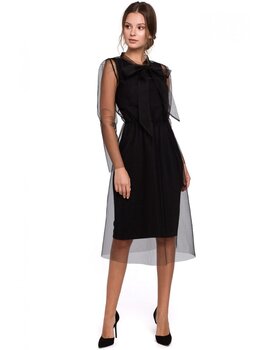 Платье женское Makover K044, черное цена и информация | Платья | 220.lv
