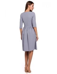 K010 Расклешенное платье - голубь цена и информация | Платья | 220.lv