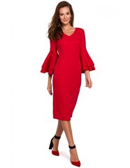 Платье женское Makover K002, красное цена и информация | Платья | 220.lv