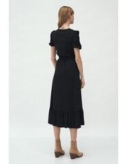 Черное платье с запахом в стиле бохо - S165 цена и информация | Платья | 220.lv