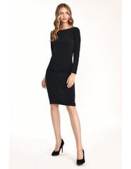 Черное платье с вырезом на спине - S191 цена и информация | Платья | 220.lv
