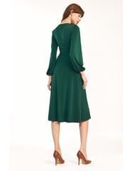 Классическое зеленое платье миди - S194 цена и информация | Платья | 220.lv