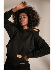 Sieviešu džemperis ar kapuci, melns cena un informācija | Sieviešu džemperi | 220.lv