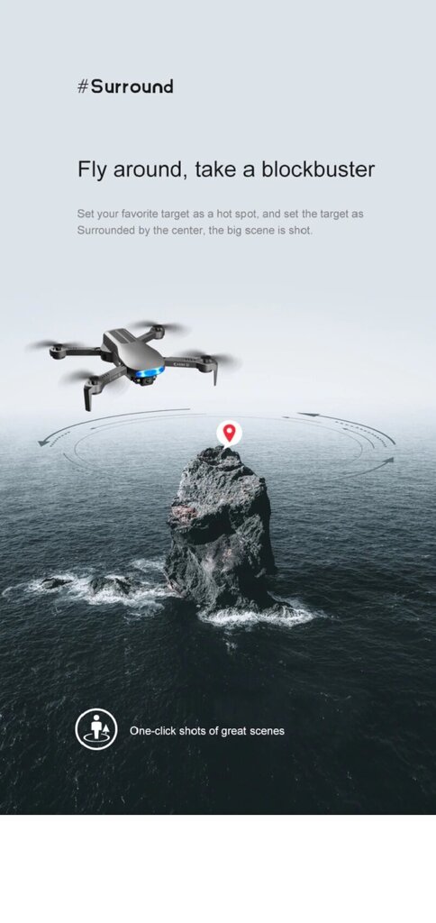 Profesionāls helikopters FPV Dron LU3 MAX GPS drons 8K HD cena un informācija | Droni | 220.lv