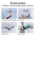 Jauna Mini Drone 4K HD kamera Wifi Fpv Luchtdruk Hoogte Hold cena un informācija | Droni | 220.lv