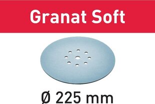 Slīpripa Granat Soft 204224 STF D225 P150 GR S/25 Festool cena un informācija | Rokas instrumenti | 220.lv