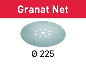 Шлифовальный материал на сетчатой основе Festool STF D225 P400 GR NET/25 Granat Net 201885 цена и информация | Шлифовальные машины | 220.lv