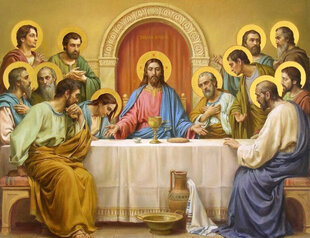 Komplekts gleznošana pēc numuriem 40x50 cm "The Last Supper" cena un informācija | Gleznas pēc numuriem | 220.lv