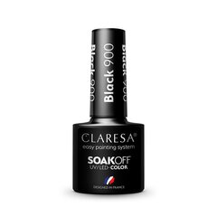 Стойкий гибридный лак для ногтей Claresa BLACK 900, 5 г цена и информация | Лаки для ногтей, укрепители | 220.lv