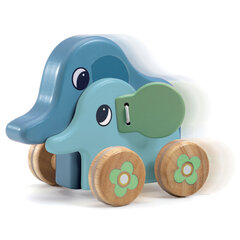Музыкальная толкающая игрушка - Cлонята, DJECO DJ06466 цена и информация | Игрушки для малышей | 220.lv