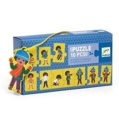 Trio puzle - Es ģērbjos - 10 gab., DJECO DJ08188 cena un informācija | Rotaļlietas zīdaiņiem | 220.lv